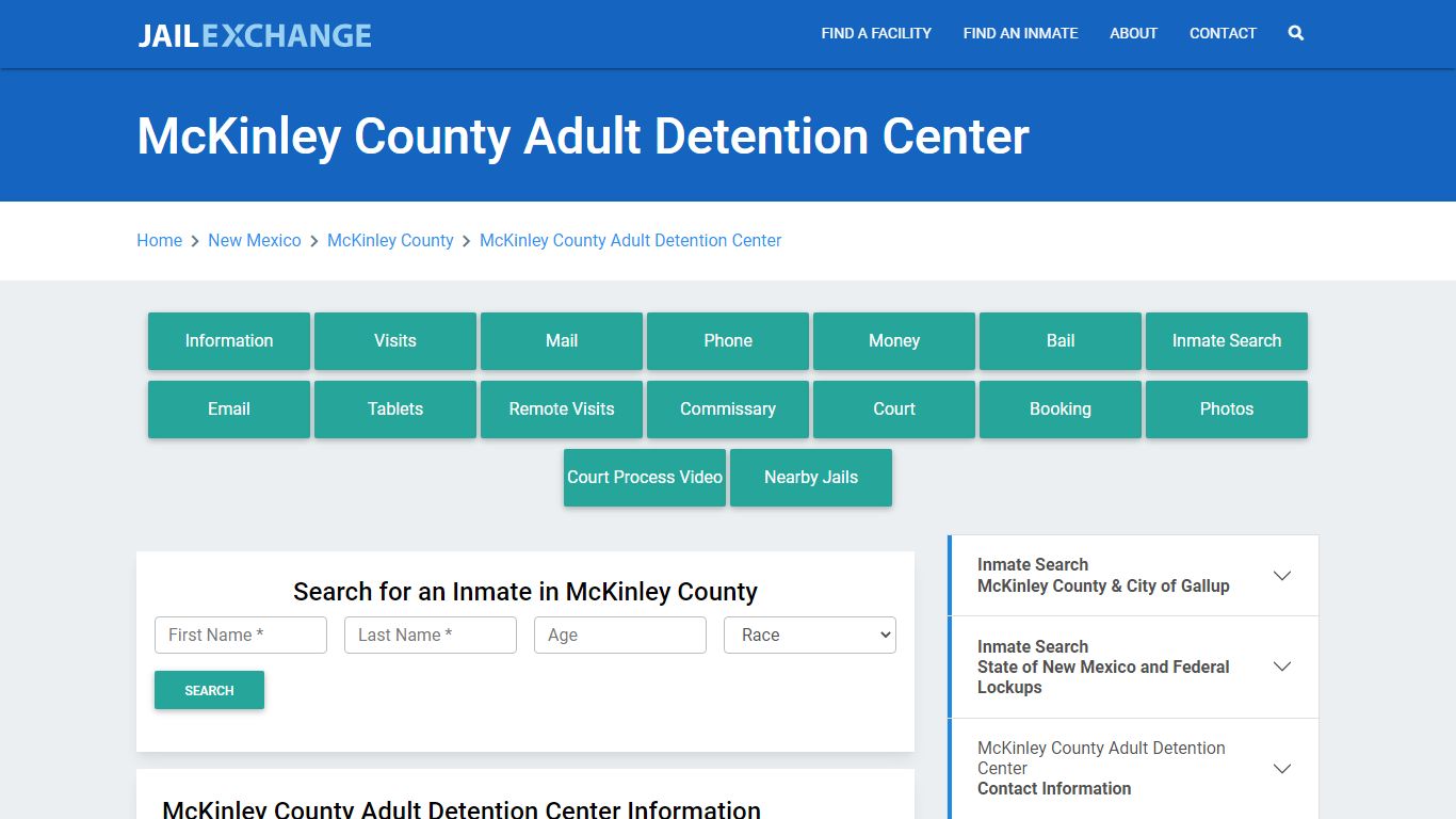 McKinley County Adult Detention Center - Jail Exchange